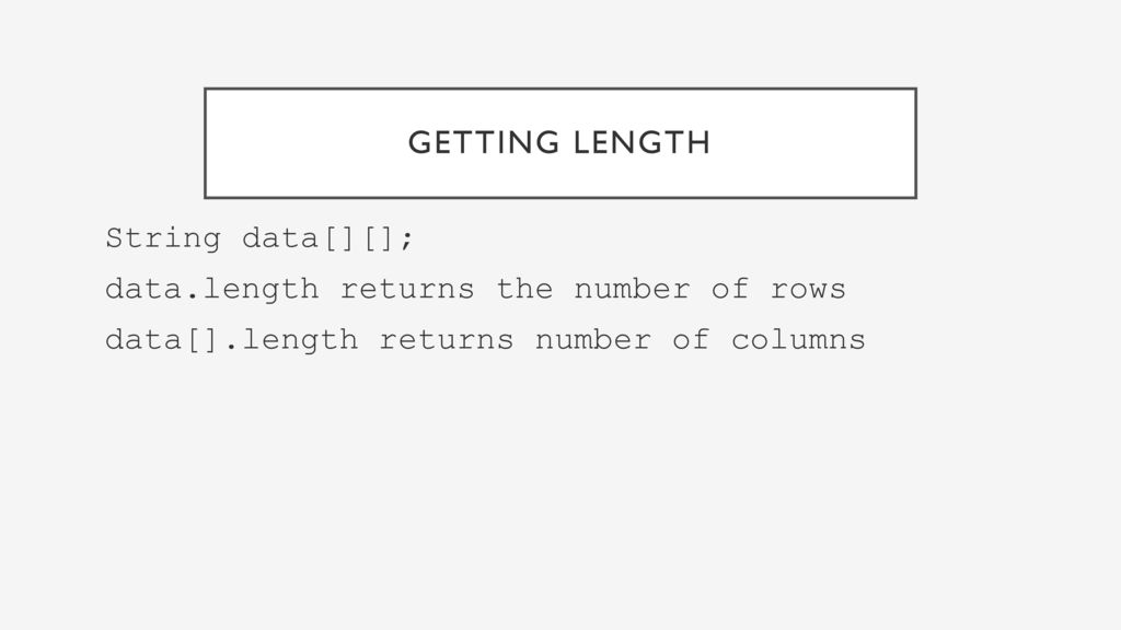 Two Dimensional Arrays - ppt download